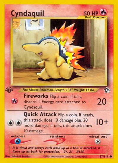 Cyndaquil (57) (Neo Genesis) Heavy Play Unlimited