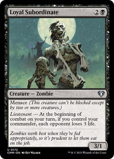 Loyal Subordinate (Commander Masters) Light Play