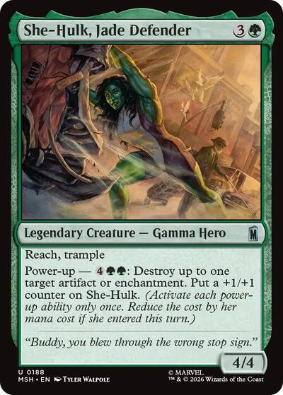 She-Hulk, Jade Defender (Marvel Super Heroes) Light Play