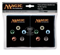 Ultra Pro Sleeves - Magic - Mana 4 Symbols - 80 count