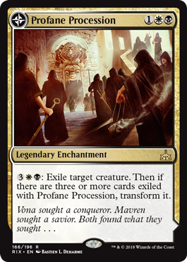 Profane Procession (Rivals of Ixalan) Light Play