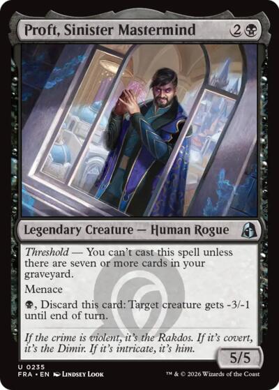 Proft, Sinister Mastermind (Reality Fracture) Light Play