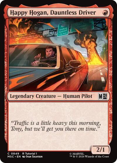 Happy Hogan, Dauntless Driver (0849) (Commander: Marvel Super Heroes) Light Play