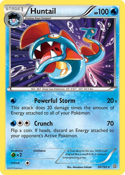 Huntail (XY - Primal Clash) Damaged / Poor Holofoil