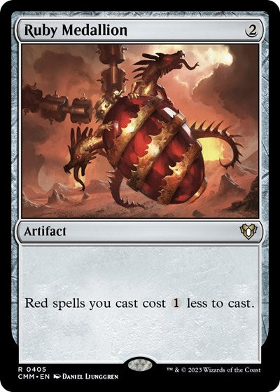 Ruby Medallion (Commander Masters) Light Play