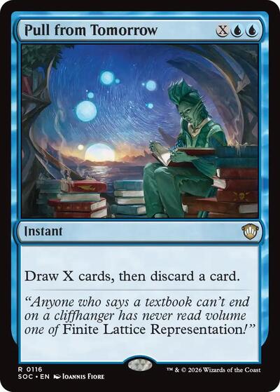 Pull from Tomorrow (Commander: Secrets of Strixhaven) Light Play