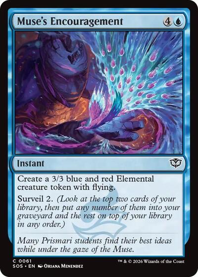 Muse's Encouragement (Secrets of Strixhaven) Light Play
