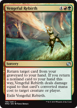 Vengeful Rebirth (Modern Masters 2015) Light Play Foil