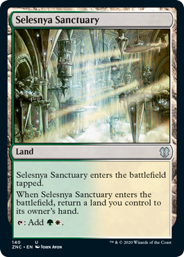 Selesnya Sanctuary (Commander 2020 Zendikar Rising) Light Play