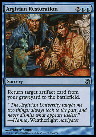 Argivian Restoration (Duel Decks: Elspeth vs Tezzeret) Light Play