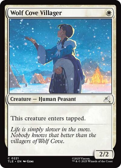 Wolf Cove Villager (Avatar: The Last Airbender: Eternal-Legal) Light Play Foil