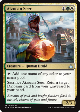 Atzocan Seer (Rivals of Ixalan) Light Play