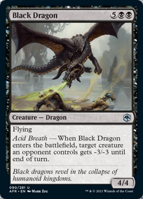 Black Dragon (Adventures in the Forgotten Realms) Light Play