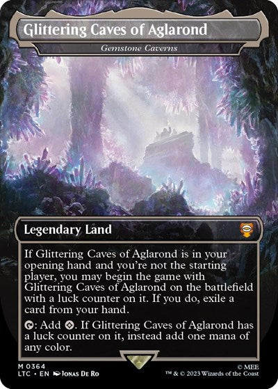 Glittering Caves of Aglarond - Gemstone Caverns (Commander: The Lord of the Rings: Tales of Middle-earth) Light Play