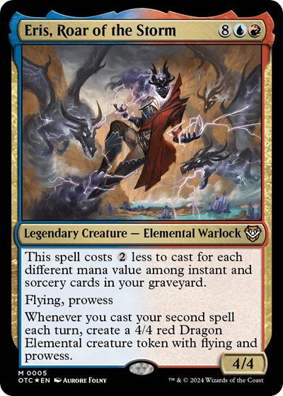 Eris, Roar of the Storm (Commander: Outlaws of Thunder Junction) Light Play Foil
