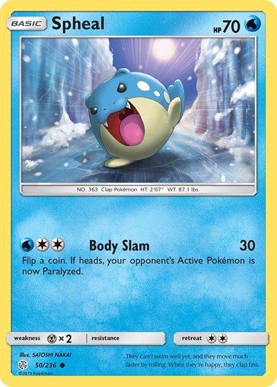 Spheal - 50 (SM - Cosmic Eclipse) Heavy Play