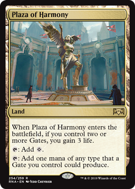 Plaza of Harmony (Ravnica Allegiance) Light Play