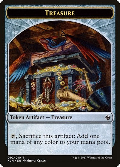 Treasure Token (010) (Ixalan) Light Play