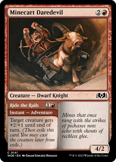 Minecart Daredevil (Wilds of Eldraine) Light Play