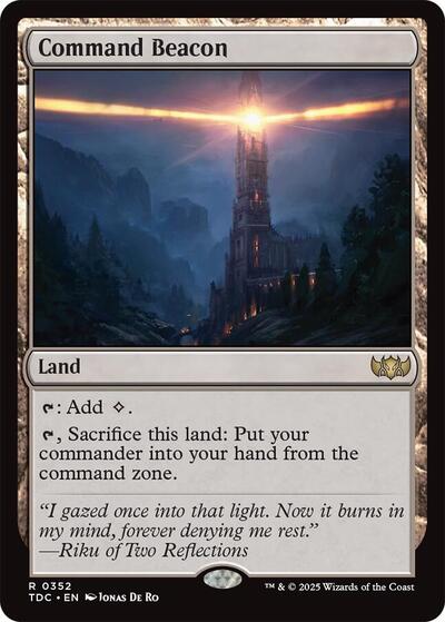 Command Beacon (Commander: Tarkir: Dragonstorm) Light Play