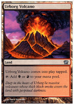 Urborg Volcano (8th Edition) Medium Play