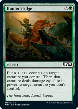 Hunter's Edge (Magic 2021 Core Set) Light Play