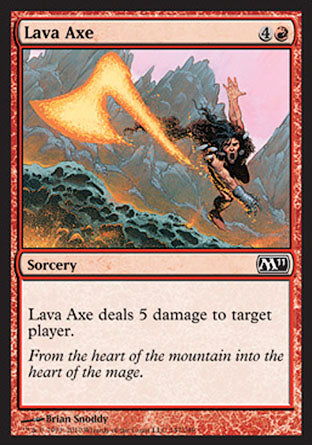 Lava Axe (Magic 2011 Core Set) Light Play