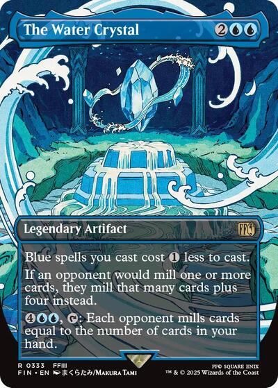 The Water Crystal (Borderless) (Universes Beyond: FINAL FANTASY) Light Play Foil