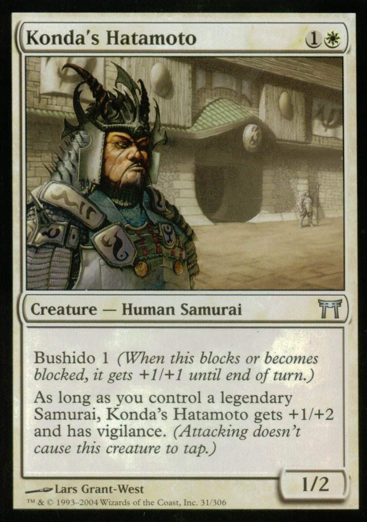 Konda's Hatamoto (Champions of Kamigawa) Medium Play