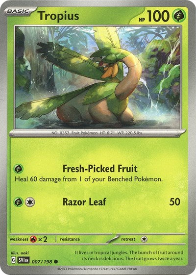 Tropius (Scarlet and Violet: Base Set) Light Play
