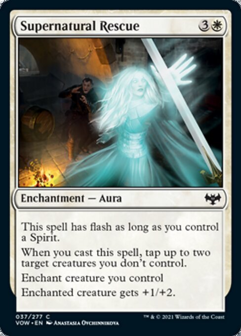 Supernatural Rescue (Innistrad: Crimson Vow) Light Play