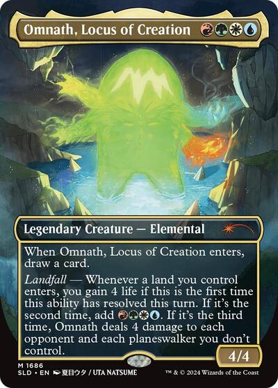 Omnath, Locus of Creation (Rainbow Foil) (Secret Lair) Light Play Foil