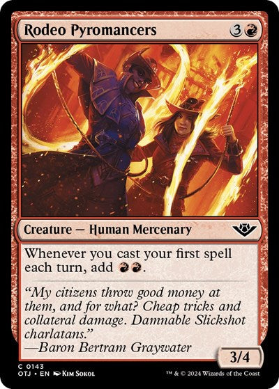 Rodeo Pyromancers (Outlaws of Thunder Junction) Light Play Foil