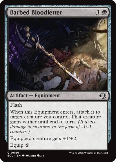 Barbed Bloodletter (Lorwyn Eclipsed) Light Play