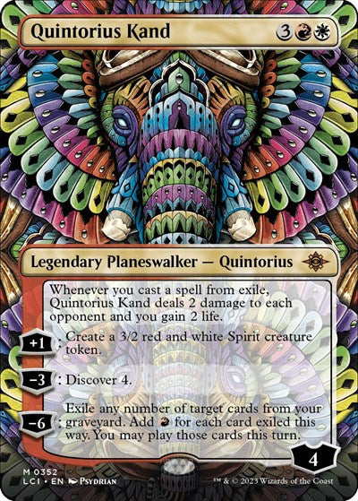 Quintorius Kand (0352) (Borderless) (The Lost Caverns of Ixalan) Light Play