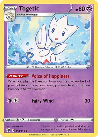 Togetic (SWSH10: Astral Radiance) Light Play Reverse Holofoil