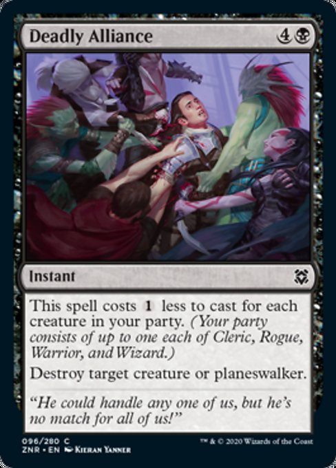 Deadly Alliance (Zendikar Rising) Damaged / Poor