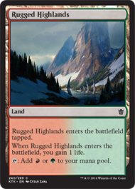 Rugged Highlands (Khans of Tarkir) Light Play