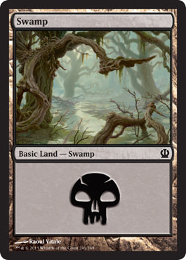 Swamp (241) (Theros) Light Play