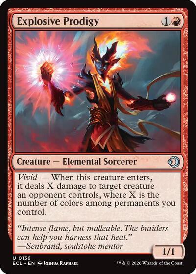 Explosive Prodigy (Lorwyn Eclipsed) Light Play