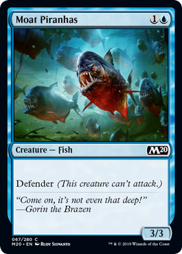 Moat Piranhas (Magic 2020 Core Set) Light Play