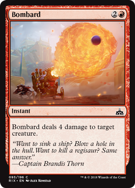 Bombard (Rivals of Ixalan) Light Play