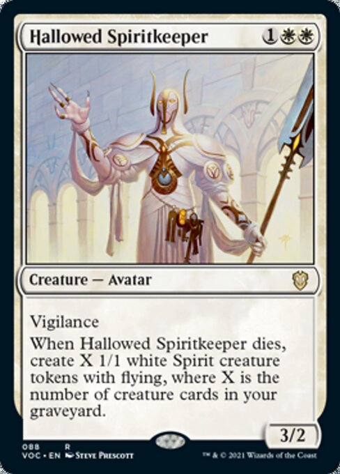 Hallowed Spiritkeeper (Commander 2021 Crimson Vow) Light Play