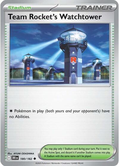 Team Rocket's Watchtower (SV10: Destined Rivals) Light Play