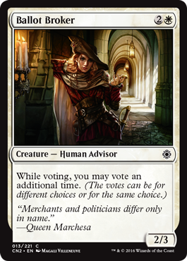 Ballot Broker (Conspiracy: Take the Crown) Light Play