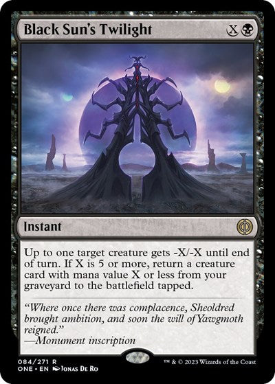 Black Sun's Twilight (Phyrexia: All Will Be One) Light Play Foil
