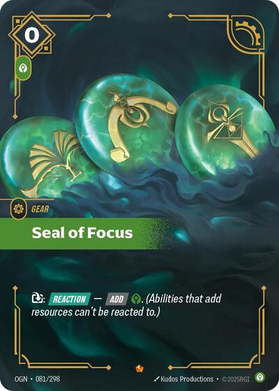 Seal of Focus (Origins) Light Play Foil