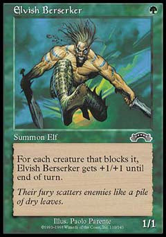Elvish Berserker (Exodus) Light Play