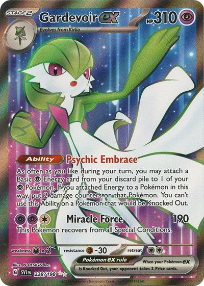 Gardevoir ex - 228 (Scarlet and Violet: Base Set) Light Play Holofoil