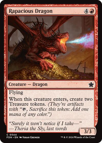 Rapacious Dragon (Foundations) Light Play